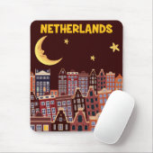 Nederland te nacht muismat (Met muis)