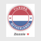 Nederland, Tilburg Sticker (Vel)