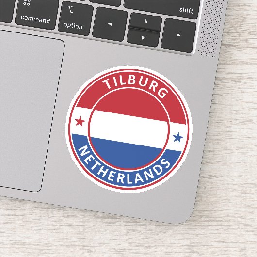 Nederland, Tilburg Sticker (Detail)
