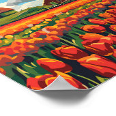 Nederland Travel Art Vintage Poster (Hoek)