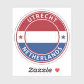 Nederland, Utrecht Sticker (Vel)