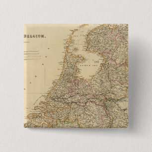 Nederland Vierkante Button 5,1 Cm