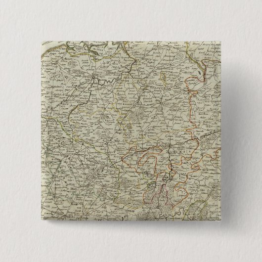 Nederland Vierkante Button 5,1 Cm (Voorkant)