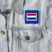 Nederland Vierkante Button 5,1 Cm (In situ)