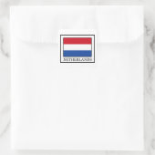 Nederland Vierkante Sticker (Tas)