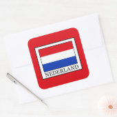 Nederland Vierkante Sticker (Envelop)