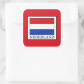 Nederland Vierkante Sticker (Tas)