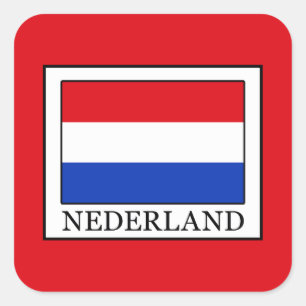 Nederland Vierkante Sticker