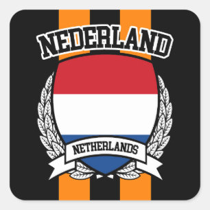 Nederland Vierkante Sticker