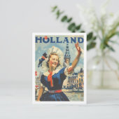Nederland Vintage Beroemde Reisplaats Briefkaart (Staand voorkant)