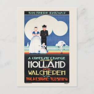 Nederland Vintage Poster 1924 Briefkaart