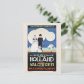 Nederland Vintage Poster 1924 Briefkaart (Staand voorkant)