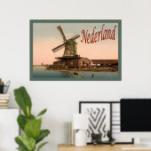 Nederland ~ Vintage Travel Poster (Thuiskantoor)