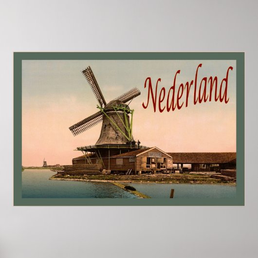 Nederland ~ Vintage Travel Poster (Voorkant)