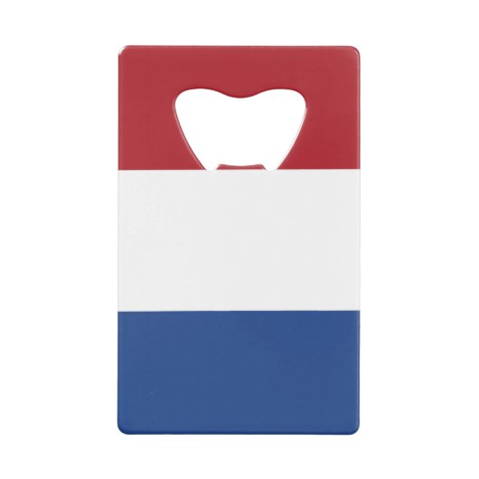 Nederland Vlag bocnt Creditkaart Flessenopener (Voorkant)