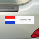 NEDERLAND VLAG Bumpersticker (Op auto)