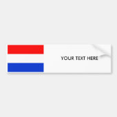 NEDERLAND VLAG Bumpersticker (Voorkant)