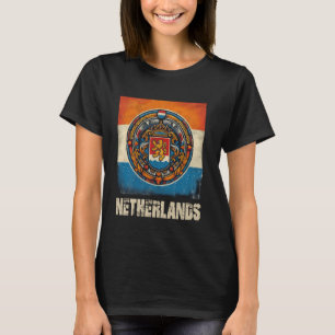 Nederland Vlag Embleem Pride Nederland Nederland T-shirt