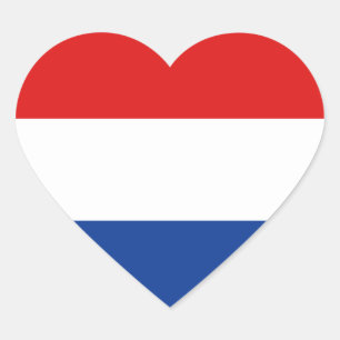 Nederland Vlag Hart Sticker