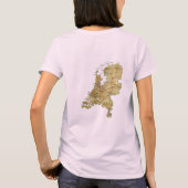 Nederland Vlag + Kaart + Tekst T-shirt (Achterkant)