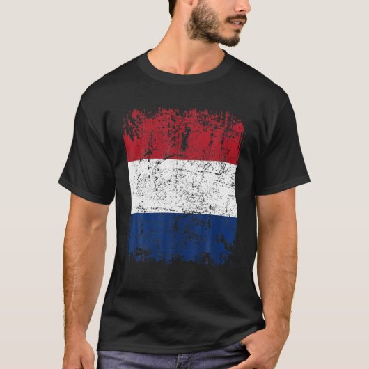 NEDERLAND Vlag  Mannen Vrouwen Kind NEDERLAND T-shirt (Voorkant)