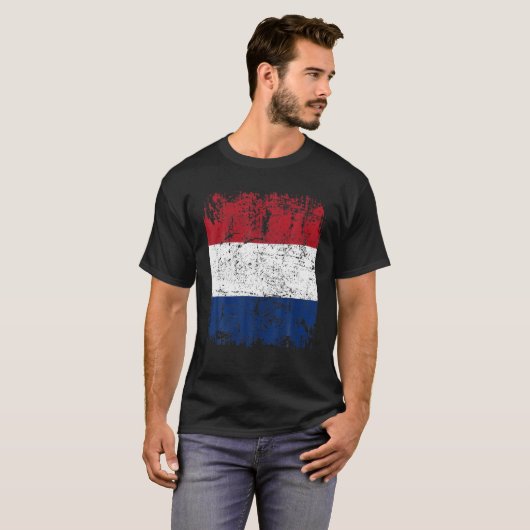 NEDERLAND Vlag  Mannen Vrouwen Kind NEDERLAND T-shirt (Voorkant volledig)
