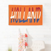 Nederland vlag op of buiten Nederland Spandoek (Insitu)