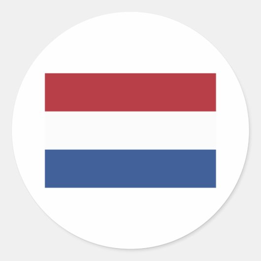 Nederland Vlag Producten Ronde Sticker (Voorkant)