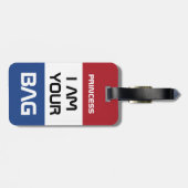 Nederland & Vlag - reizen / gepersonaliseerde tas Bagagelabel (Achterkant horizontaal)