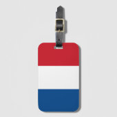 Nederland Vlag Souvenir Modern Bagagelabel (Voorkant (verticaal))