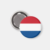 Nederland Vlag Souvenir Modern Magneet (Voorkant / Achterkant)