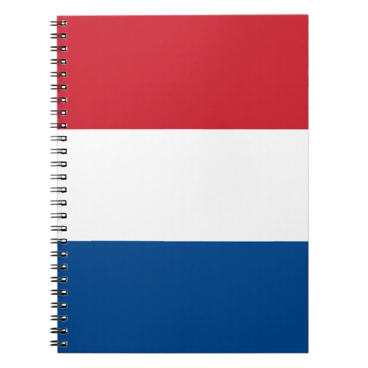 Nederland Vlag Souvenir Modern Notitieboek (Voorkant)