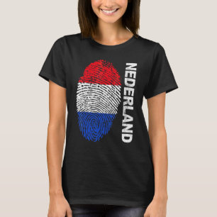 Nederland Vlag Voetbal Sport Football Fan Onderste T-shirt