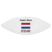 Nederland Vlag Zwart Gepersonaliseerd American Football (Paneel)