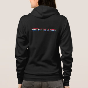 Nederland Vlaggenkaart Souvenir Modern, Achterkant Hoodie