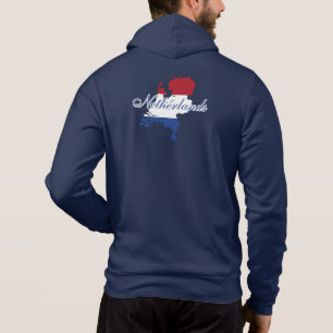 Nederland Vlaggenkaart Souvenir Modern, Achterkant Hoodie