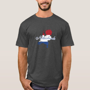 Nederland Vlaggenkaart Souvenir Modern T-shirt