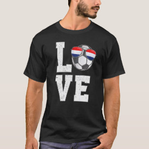 Nederland Voetbal Liefde Nederlandse Vlag T-shirt