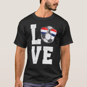 Nederland Voetbal Liefde Nederlandse Vlag T-shirt