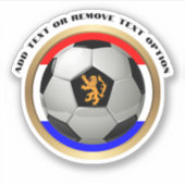 Nederland Voetbal Sport Sticker (Voorkant)