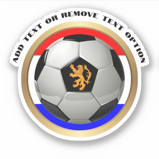 Nederland Voetbal Sport Sticker (Voorkant)