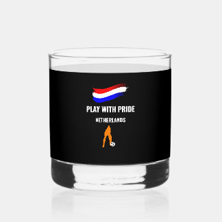 Nederland Voetbal Trots 2026 T-shirt Whisky Glas