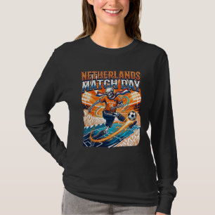 Nederland Wedstrijddag Skelet Aanvaller Naties Hig T-shirt