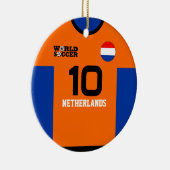 Nederland Wereld Voetbal Jersey Ornament (Rechts)