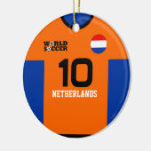 Nederland Wereld Voetbal Jersey Ornament (Links)