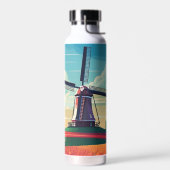 Nederland WIndmill Tulip Field Travel Gift Waterfles (Links)