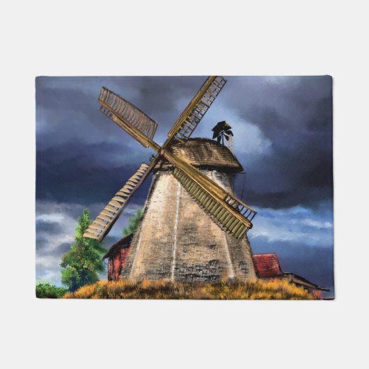 Nederland Windmolen Doormat Deurmat (Voorkant)