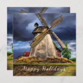 Nederland Windmolen Feestdagen Kaart (Voorkant / Achterkant)