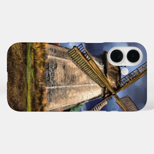 Nederland Windmolen iPhone Case (Achterkant (horizontaal))