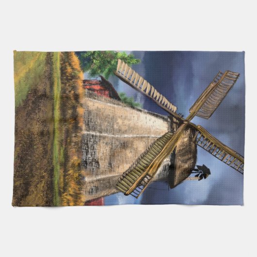 Nederland Windmolen Keuken Handdoek (Horizontaal)